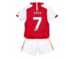 Arsenal Bukayo Saka #7 Domaci Dres za Dječji 2023-24 Kratak Rukavima (+ kratke hlače)